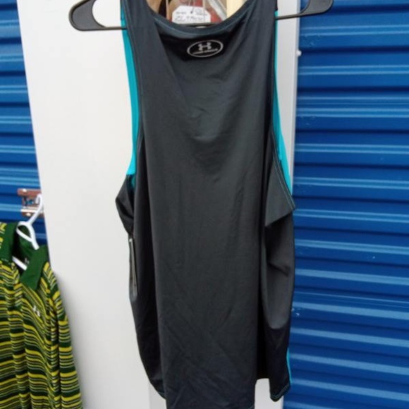UNDER ARMOUR Tank - Top - New With Tags 🏷 Unique Inside Pattern Sweat Tech - Picture 2 of 6